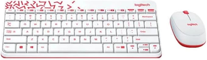 Logitech Wireless Keyboard and Mouse Red MK240