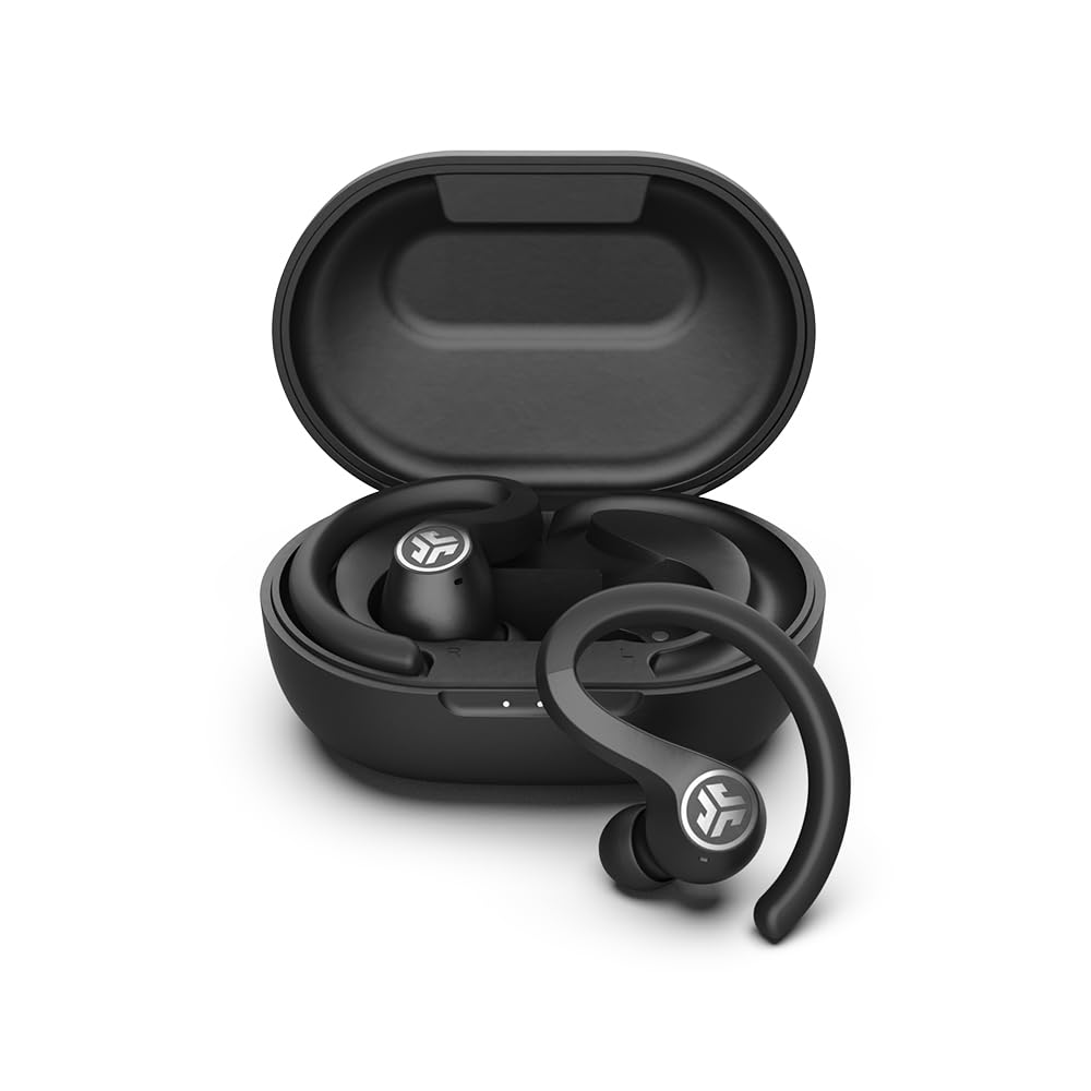 JLab JBuds Air Sport True Wireless Bluetooth Earbuds + Charging Case | Black
