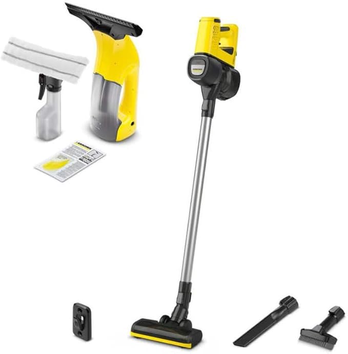 Karcher VC4 Stick Vacuum & Wv1 Window Vacuum Bundle