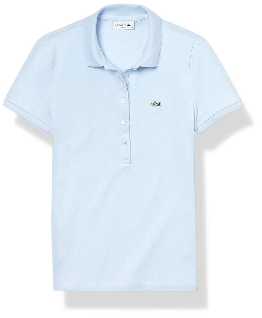 Lacoste Women's Slim Fit Stretch Cotton Piqué Polo Shirt Navy S-M