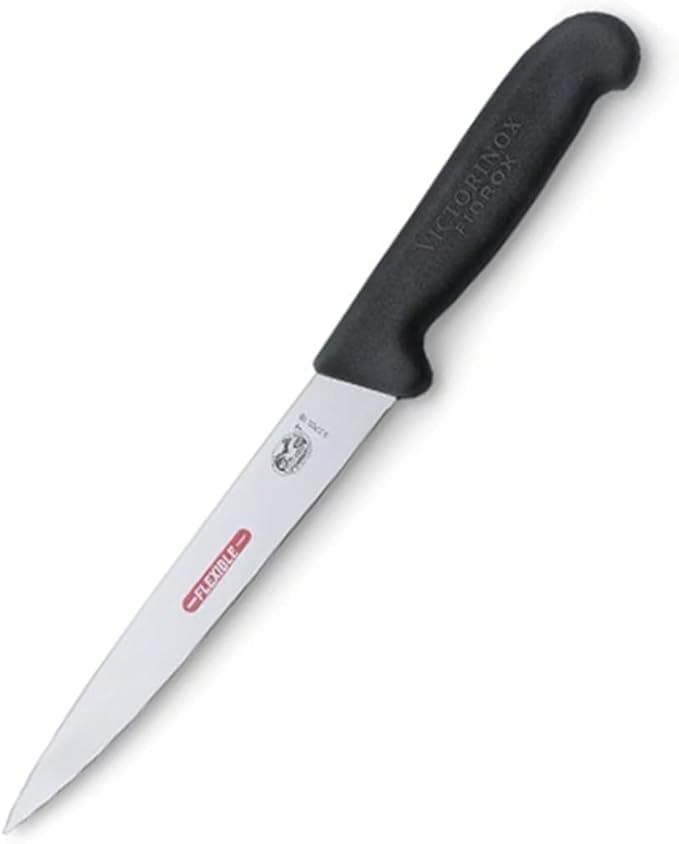 Victorinox Fibrox Flexible Blade Filleting Knife Black - 20cm