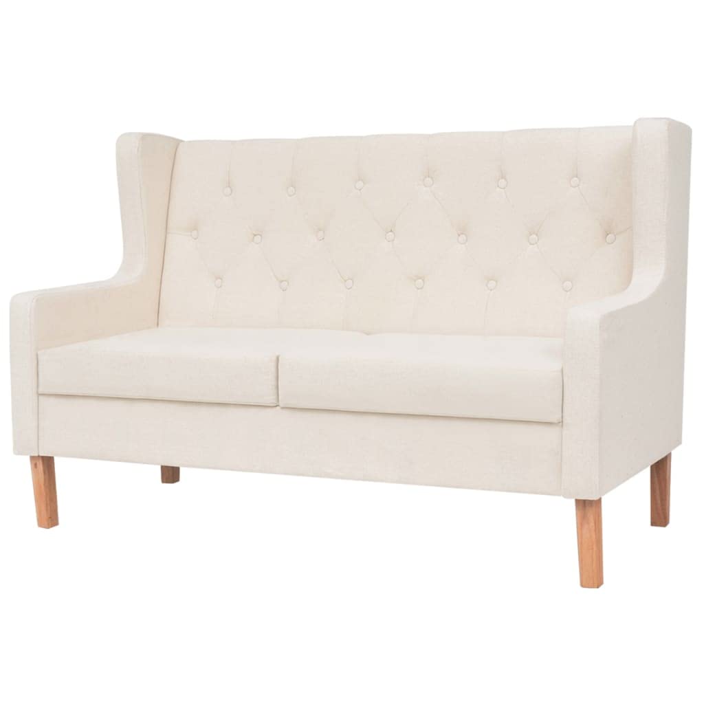 2 Seater Sofa Fabric Grey