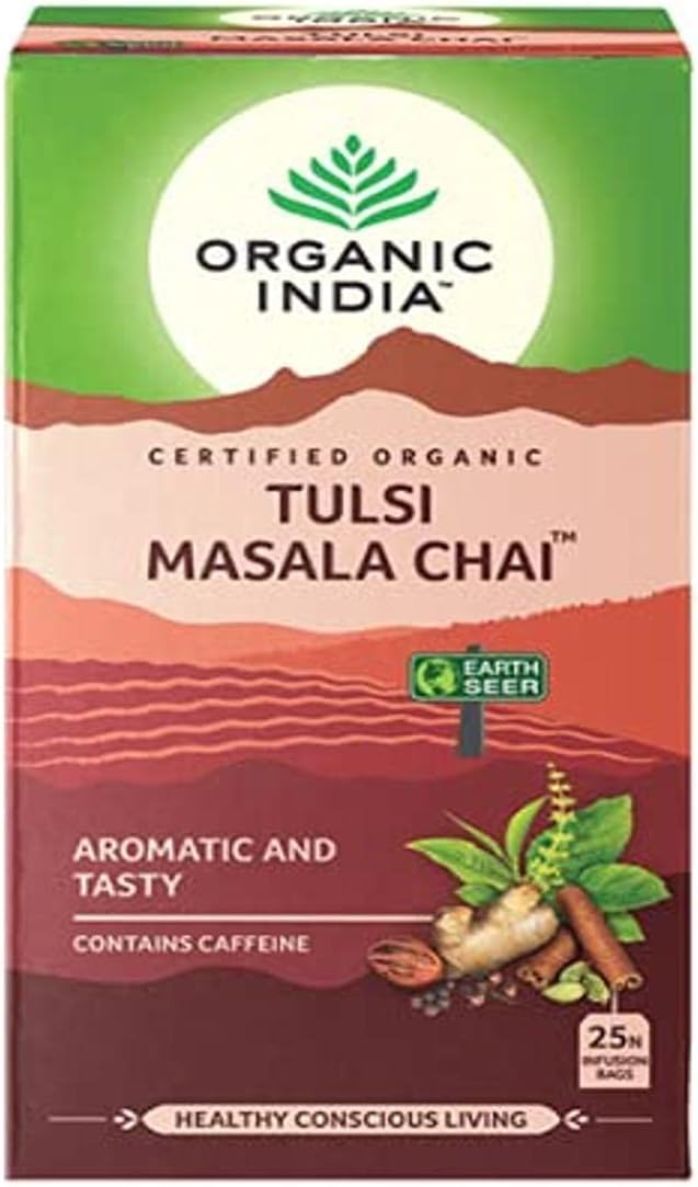 Organic India Tulsi Masala Chai 25 Tea Bags
