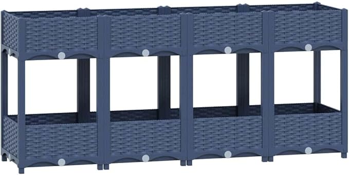 vidaXL Raised Bed Polypropylene - 160 x 40 x 71cm