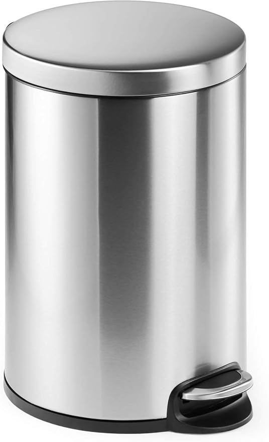 Durable 20 Litre Stainless Steel Pedal Bin