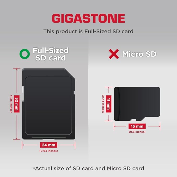 Gigastone 256GB SD Card UHS-I U1 Class 10 SDXC Memory Card for Full HD Video Canon Nikon Sony Panasonic Digital Camera, with 1 Mini Case