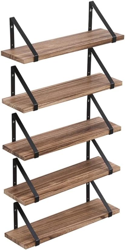 Levede Floating Shelves 5pc Hanging Shelf Wall Mounted Storage Wooden Display