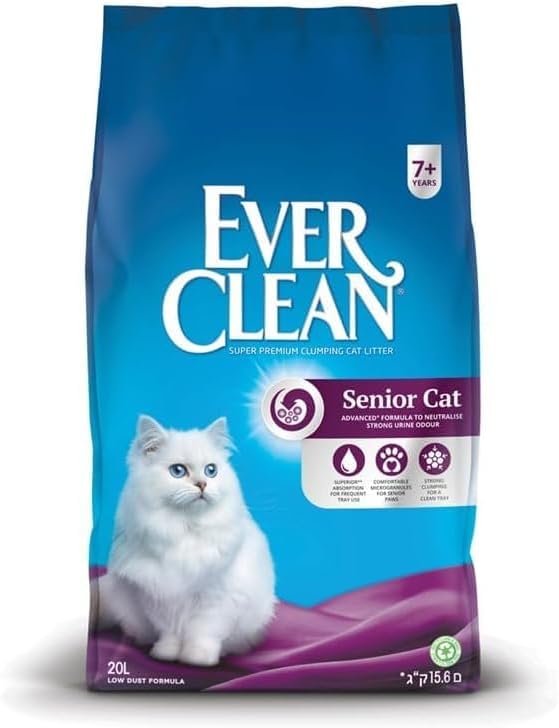 Ever Clean Senior Cat, Clumping Cat Litter 20L