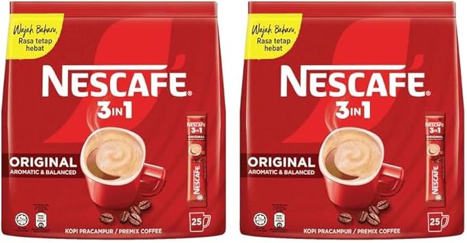 Nescafe Original 3 in 1 Coffee Sachets 3 x 25pc