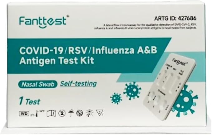 Fanttest Covid-19 /RSV/Influenza A&B 4-in-1 Antigen Test Kit