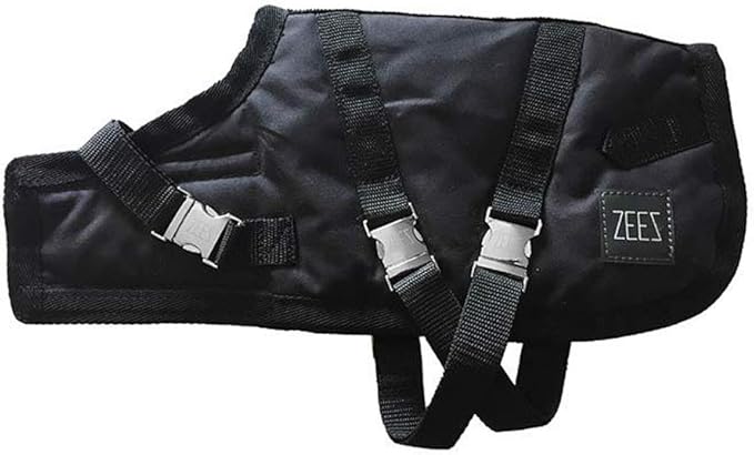 Zeez Supreme Waterproof Dog Coat Oil Skin/Black 51cm Size 20