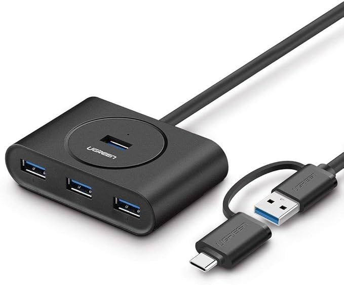 UGREEN USB 3.0 Hub With Type C Port Black 1m (40850)