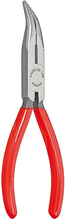 Knipex 2521160 Chain Nose Side Cutting Pliers (Radio Pliers) Plastic Coated 6 1/4 in