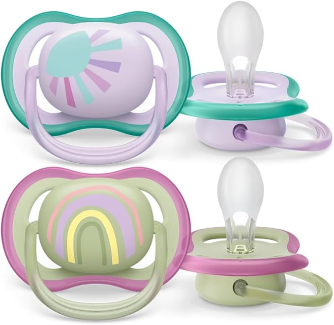 Avent Ultra Air Soother 0-6 Months Deco Mixed 2 Pack