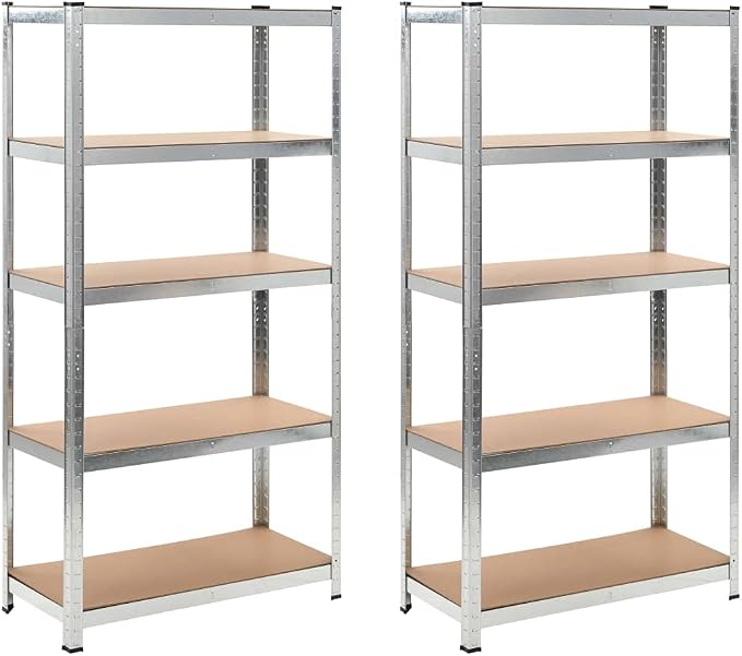 Storage Shelves 2 Pcs 90x40x180 cm MDF