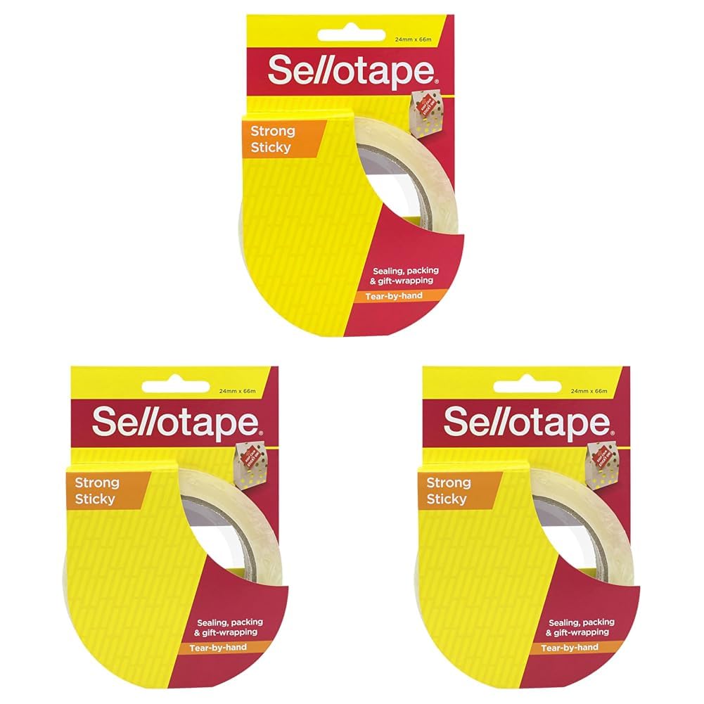Sellotape Clear Sticky Tape (24mm x 66m)