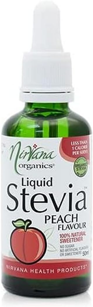 Nirvana Organics Liquid Stevia - Peach 50ml