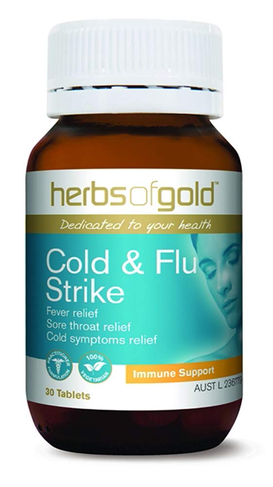 Herbs of Gold Cold & Flu Strike 30 Tablets
