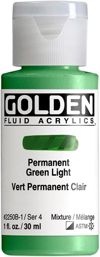 Golden Fluid Acrylic 30ml Permanent Green Light