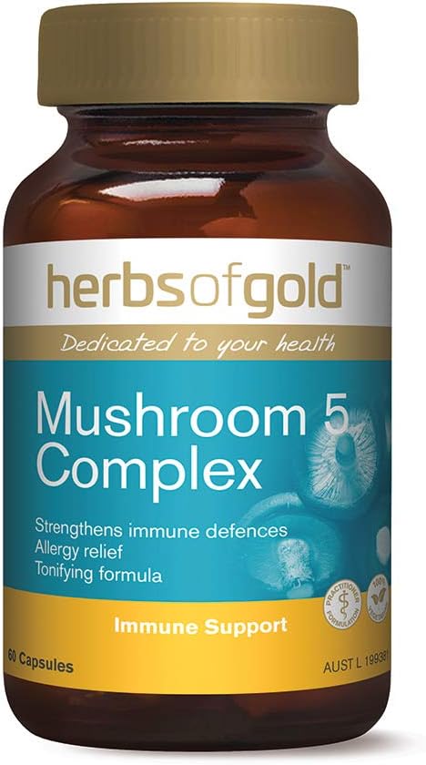 Herbs of Gold - Mushroom 5 Complex 60 Capsules