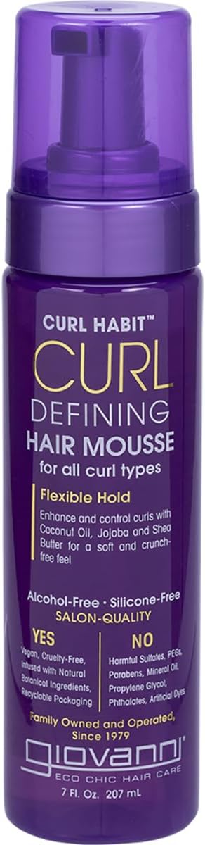 Giovanni Hair Mousse Curl Habit Curl Defining 207ml