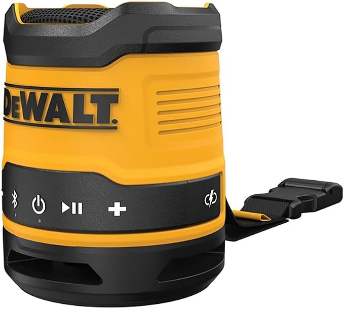 DeWalt DCR009-XJ USB-C Rechargeable Mini Bluetooth Speaker