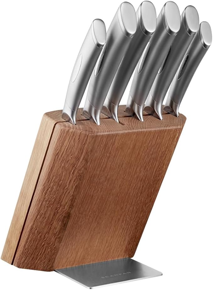 Scanpan Classic Steel 7 Piece Knife Block Set