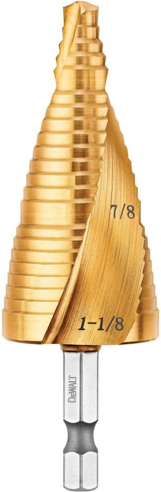 DeWalt Step Drill Bit Set, 7/8-Inch to 1-1/8-Inch (DWA1789IR)