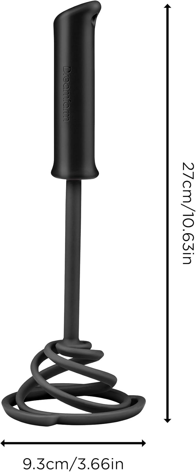 Dreamfarm - Smood Lite Potato Masher Black