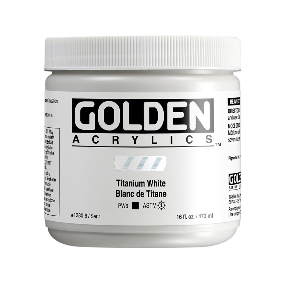 Golden Heavy Body Acrylic 473ml Titanium White