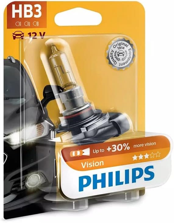 Philips 9005PRB1 Vision Line 12V HB3 65W +30% Globe (Single)