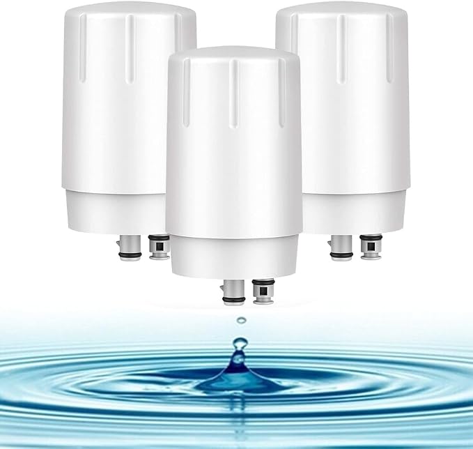 Water Filter for Brita Basic Faucet Mount System Replacement Cartridge Refill Filter 3-Pack