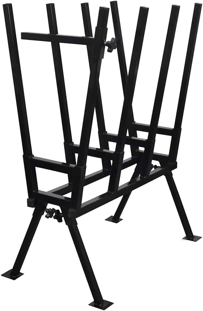 Saw Horse For Woodworking, Powder-Coated, Black