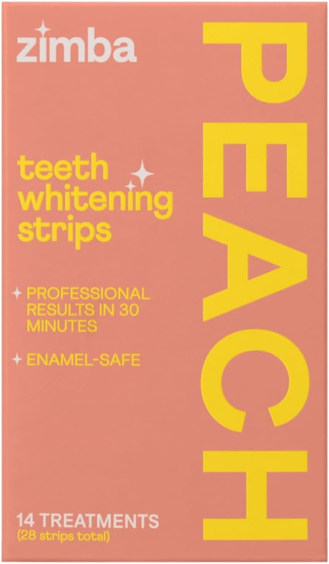 Zimba, Teeth Whitening Strips Coconut, 28 Count