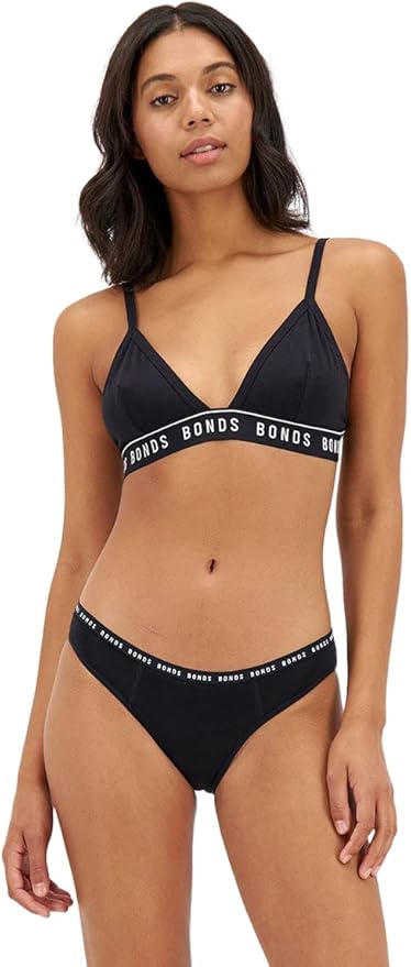 Bonds Bloody Comfy Period Bikini Light in Black Size: 8