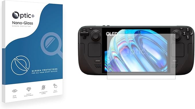 Optic+ Nano Glass Screen Protector For Valve Steam Deck OLED