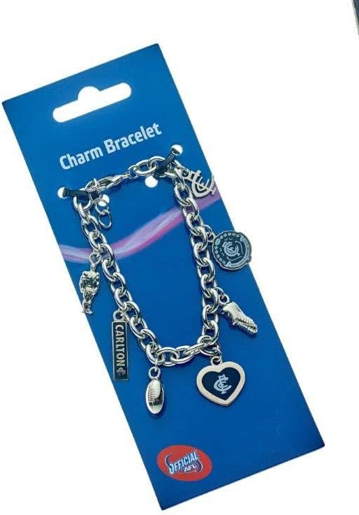 Carlton Blues AFL Charm Bracelet