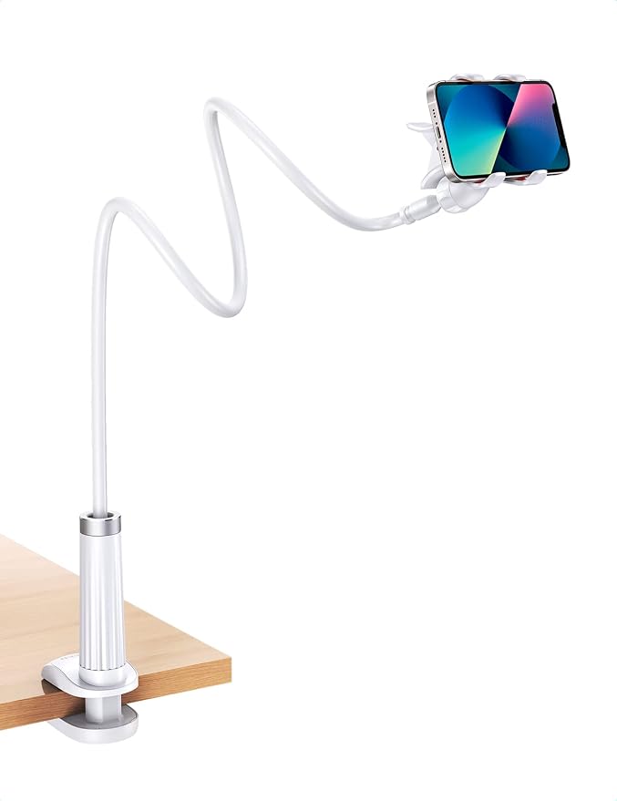 UGREEN Multifunction Phone Stand With Flexible Long Arm (White) 30488