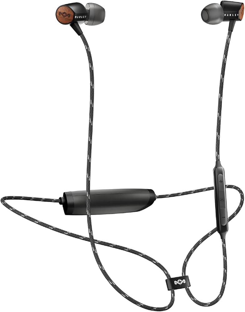Black Uplift 2, Wireless BT Earphones, by House of Marley