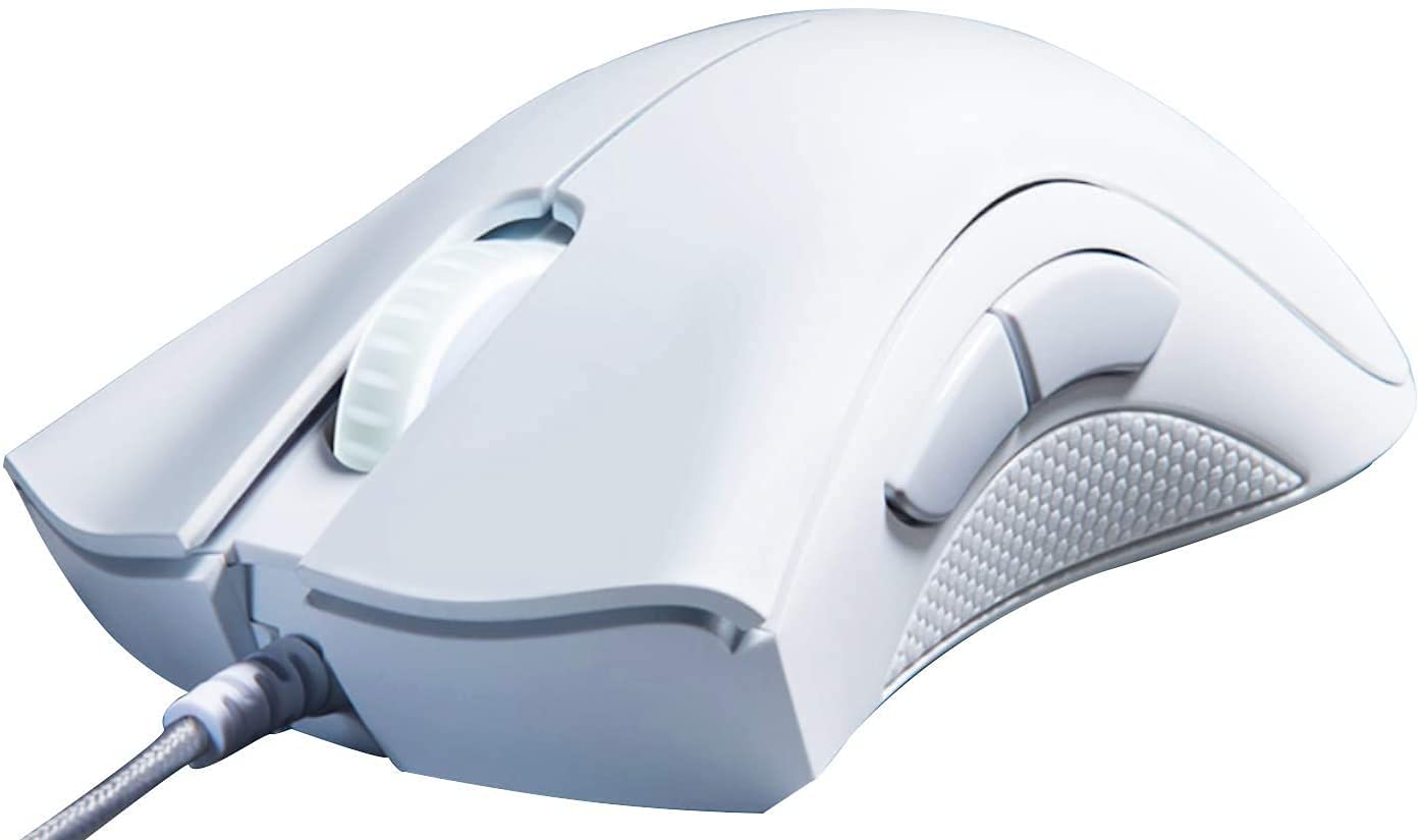 Razer DeathAdder Essential Gaming Mouse 6400 DPI Optical Sensor 5 Programmable Buttons White Edition