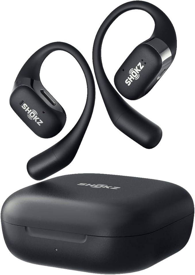 Shokz OpenFit Open-Ear True Wireless Earbuds - Black