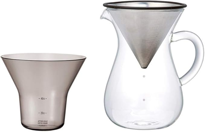 Kinto - - Coffee Carafe Set Stainless Steel - 600ml
