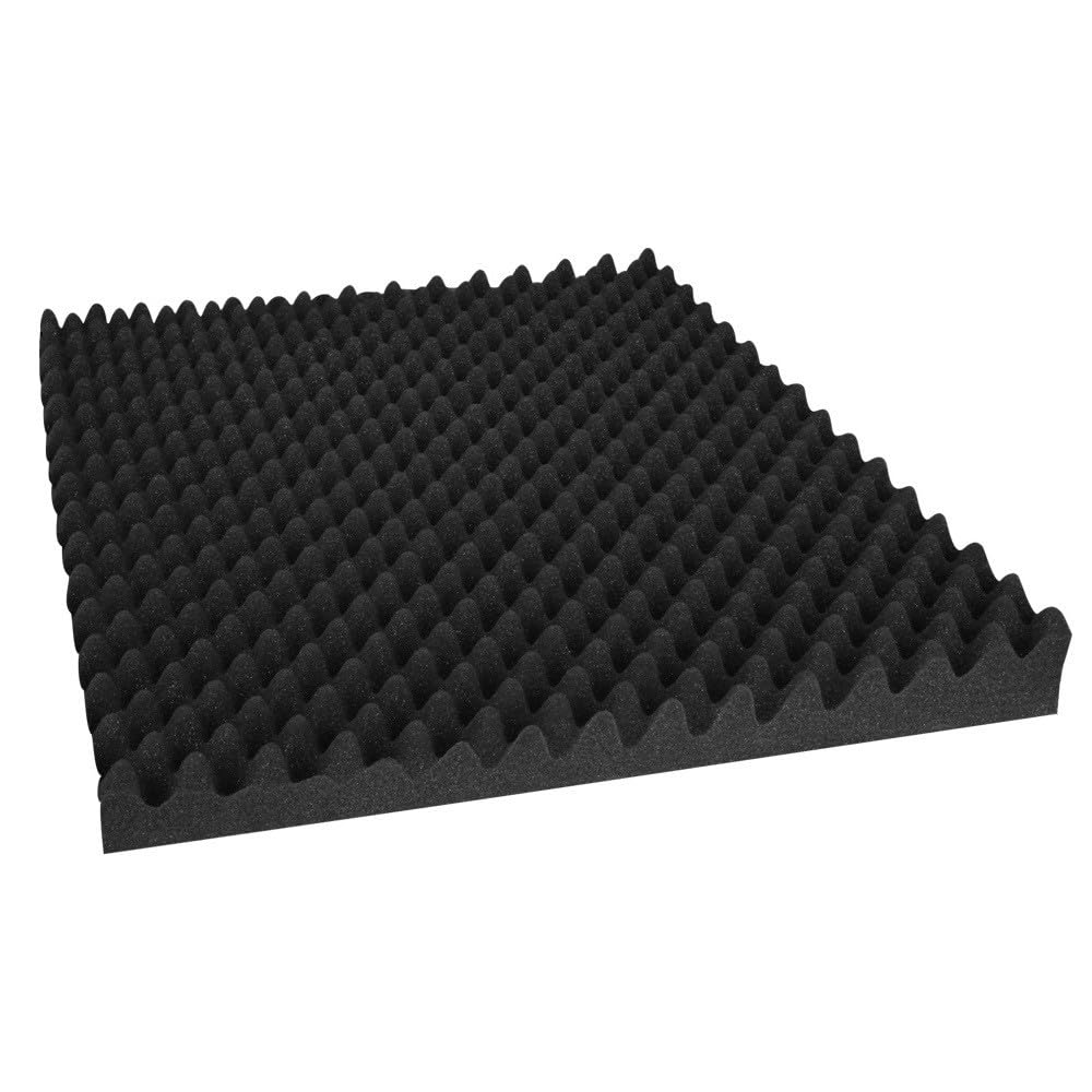 20pcs Acoustic Foam Panels Studio Sound Absorption Eggshell 50x50cm