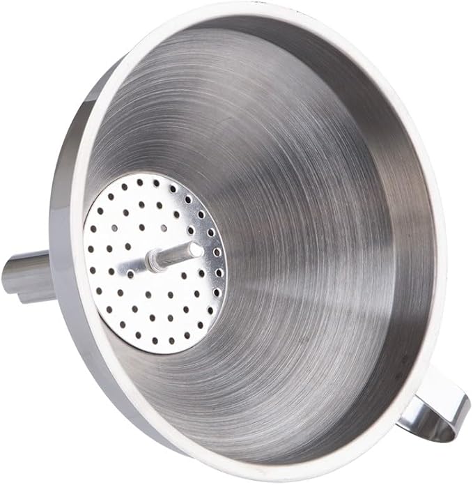 3x Appetito Stainless Steel 12cm Funnel Kitchen Cooking Utensil W Strainer