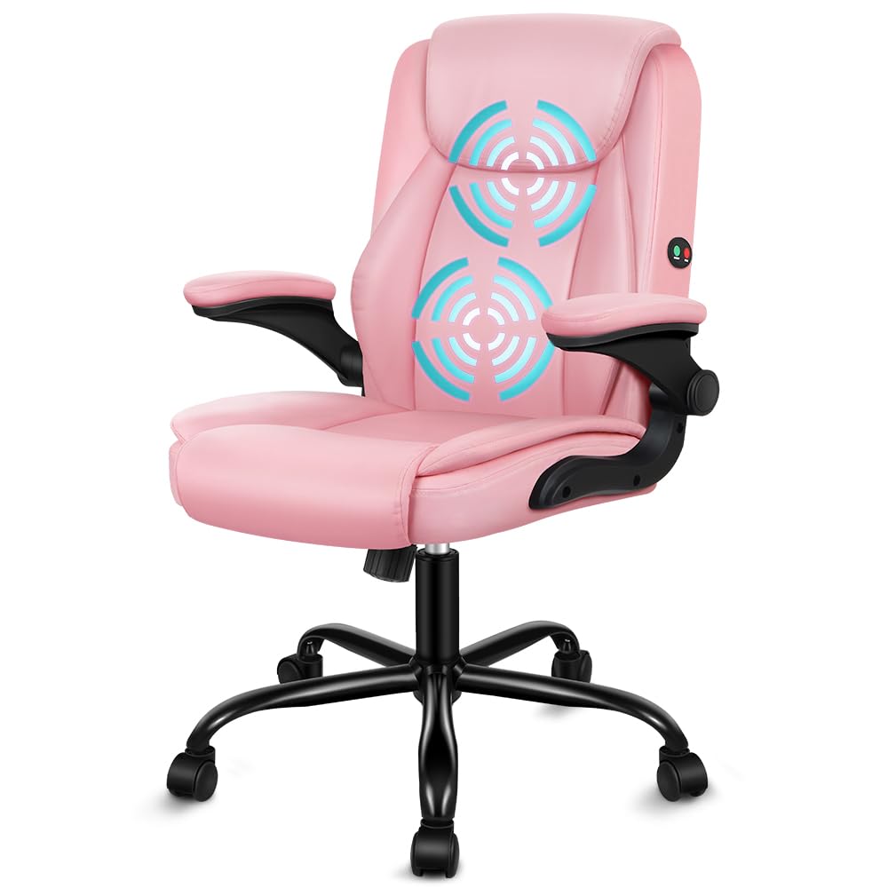 ALFORDSON Massage Office Chair Executive Computer Gaming Seat PU Leather White