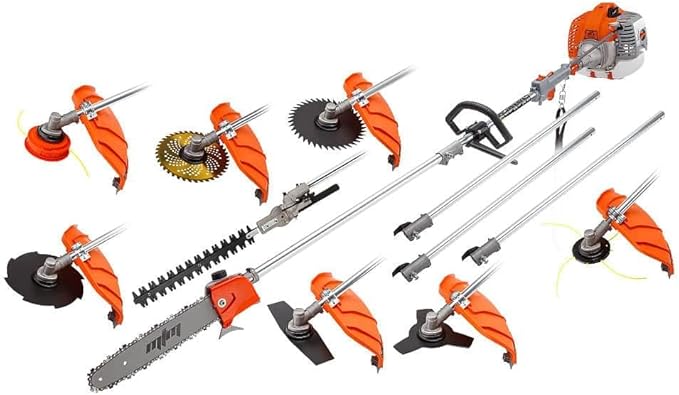 MTM 62CC Pole Chainsaw Hedge Trimmer Saw Brush Cutter Whipper Snipper Multi Tool