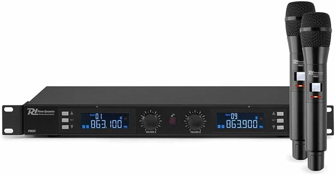 Power Dynamics PD632H Dual Wireless Handheld Microphone System