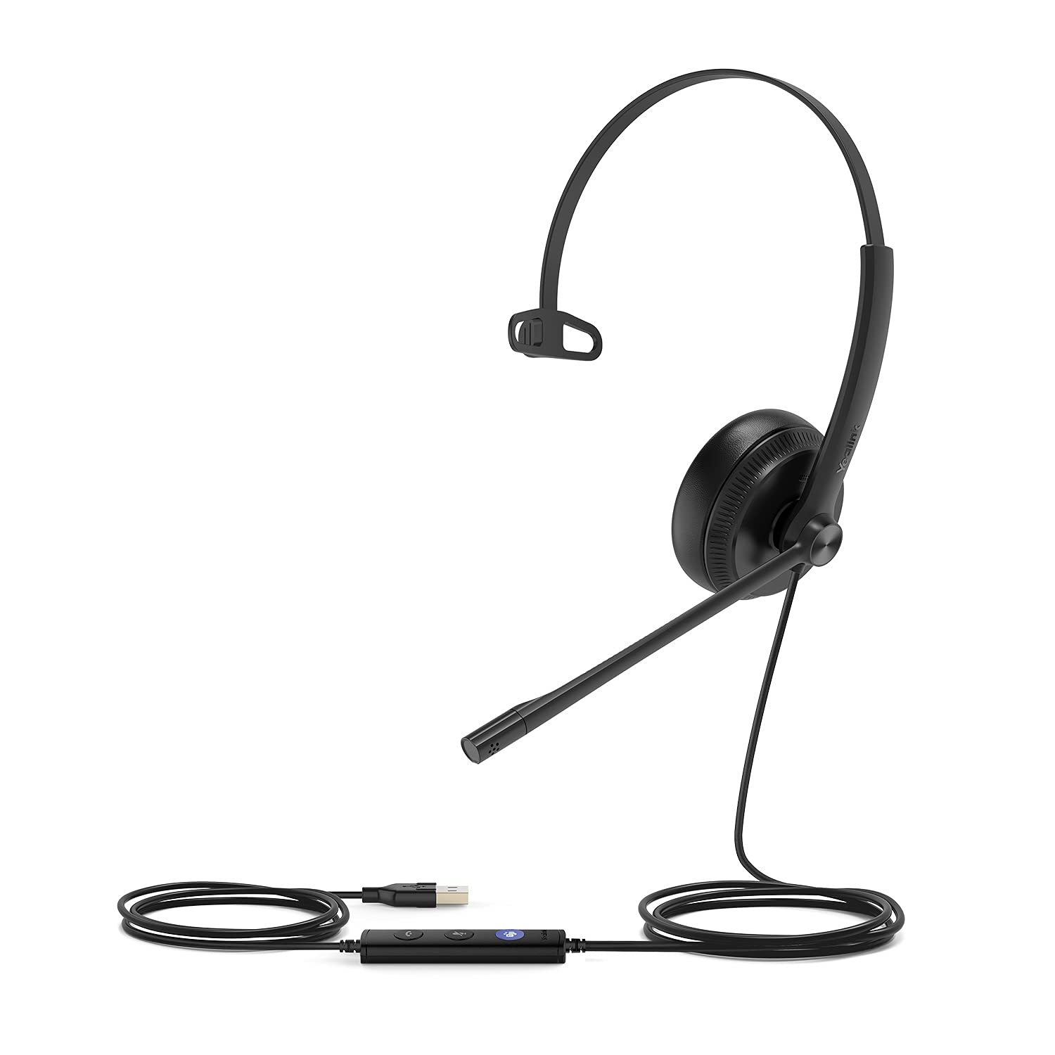 Yealink UH34 Dual Ear Wideband Noise Cancelling Microphone - USB Connection, Leather Cushions, Designed for Microsoft Teams
