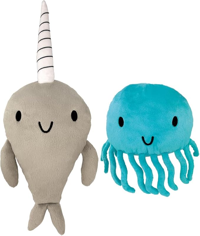 Narwhal And Jelly Plush Set By Ben Clanton