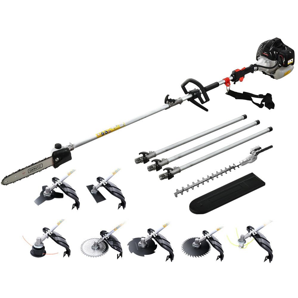 Giantz Pole Chainsaw Petrol Hedge Trimmer Brush Cutter Whipper Snipper